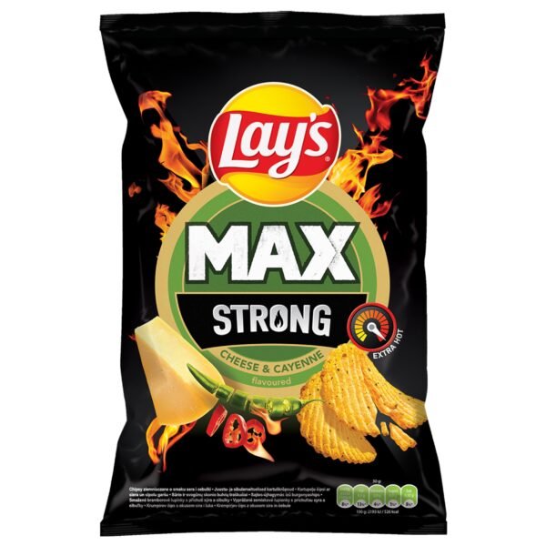Lay's Max Strong Cheese & Cayenne Flavour 120g