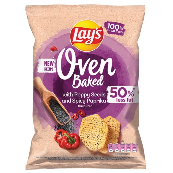 Lay’s Oven Baked Poppy Seeds and Spicy Paprika Flavour
