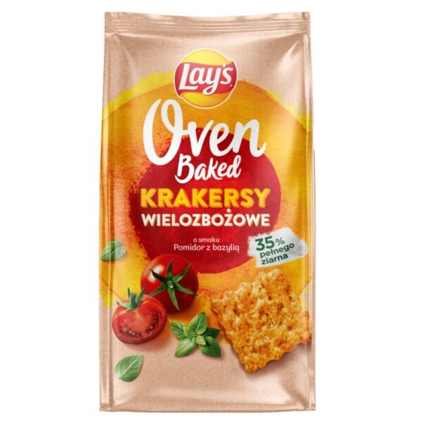 Lay’s Oven Baked Crackers Tomato & Basil Flavour