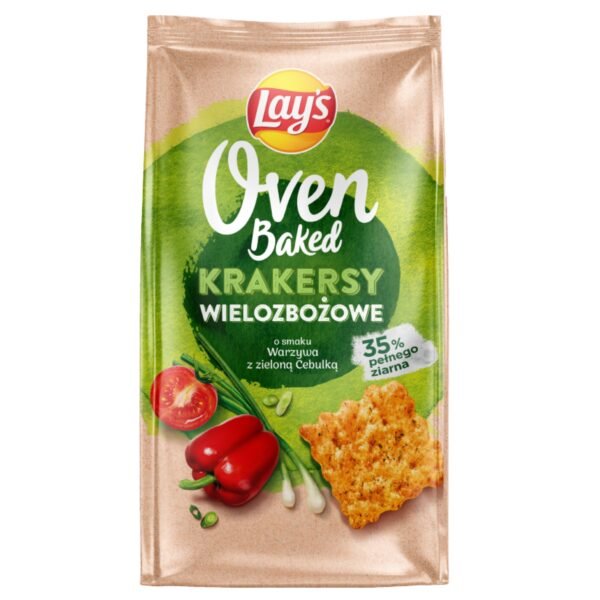 Lay’s Oven Baked Crackers Veggies & Green Onion Flavour