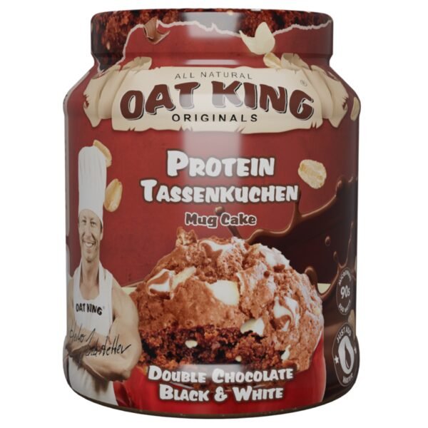 Oat King Mug Cake Double Chocolate Black & White