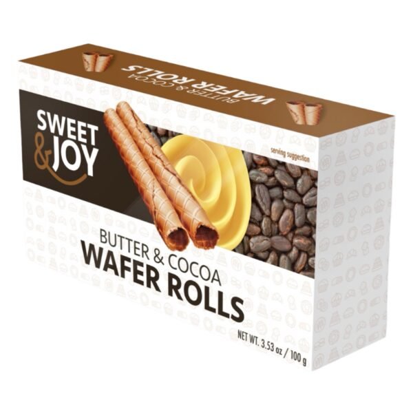 Sweet & Joy Wafer Rolls Butter & Cocoa