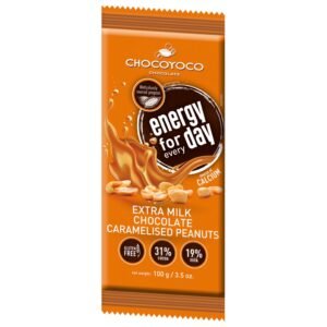 Chocoyoco Energy For Every Day Extra Milk Chocolate Caramelised Peanuts