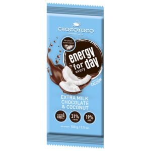 Chocoyoco Energy For Every Day Extra Milk Chocolate & Coconut