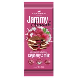 Chocoyoco Jammy Smash Milk Chocolate Raspberry & Milk
