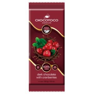 Chocoyoco Dark Chocolate & Cranberries 60%
