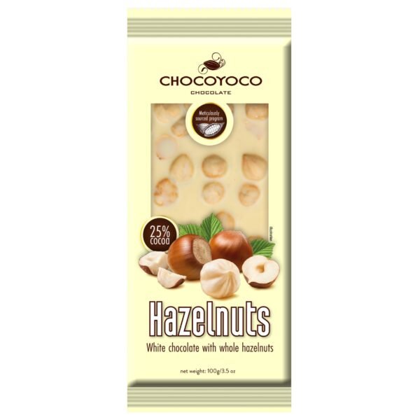 Chocoyoco Hazelnuts White Chocolate