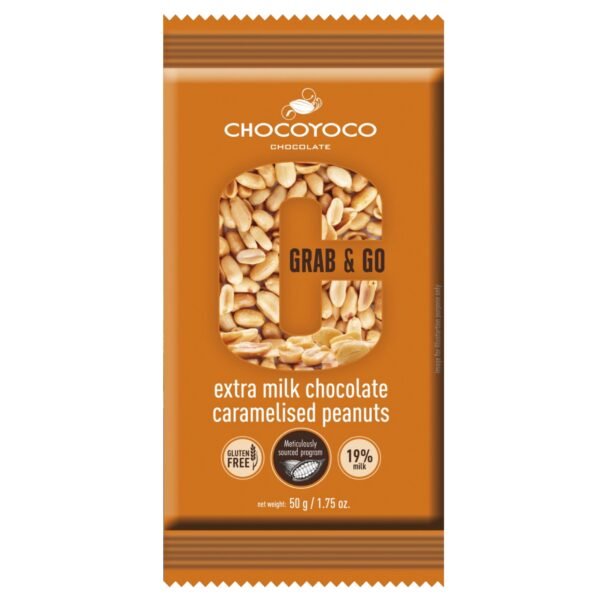 Chocoyoco Extra Milk Chocolate Caramelised Peanuts