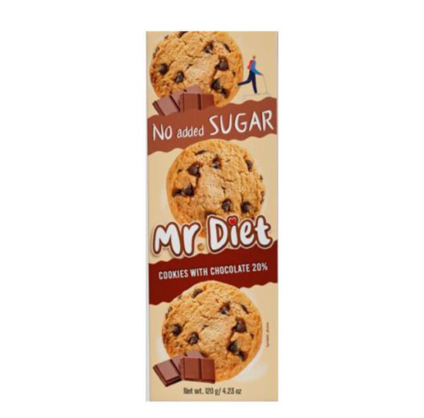 Mr Diet Cookies with chocolate 20% 120g