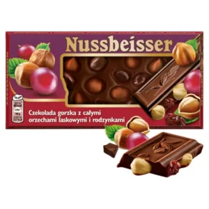 Alpen Gold Nussbeisser Dark Chocolate & Hazelnut & Raisins 100g