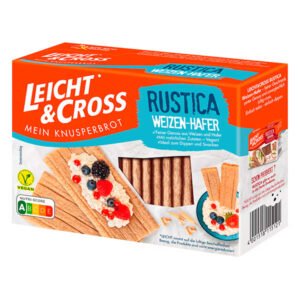 Leicht & Cross Crunchy Bread Rustica Wheat Oats 130g
