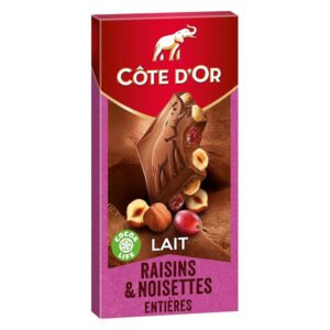 Côte d'Or Milk Chocolate Raisins & Hazelnut 180g