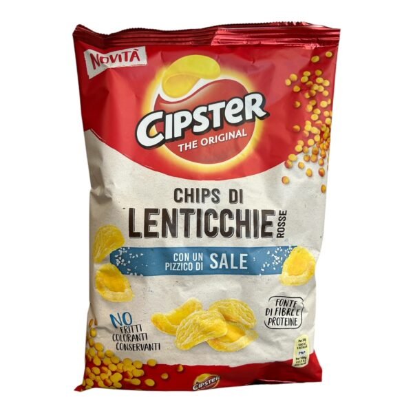 Cipster Lentil Chips Salt 80g