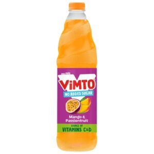 Vimto Real Fruit Squash No Added Sugar Mango Passionfruit 1L