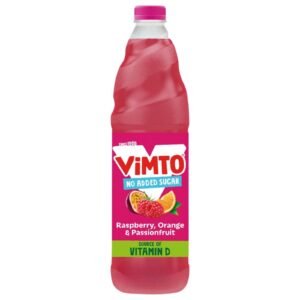 Vimto Real Fruit Squash No Added Sugar Raspberry Orange Passionfruit 1L