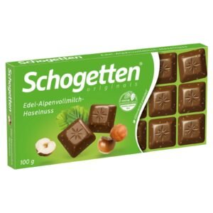 Schogetten Alpine Milk Chocolate & Hazelnuts 100G