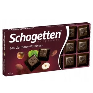Schogetten Dark Chocolate & Hazelnuts 100G