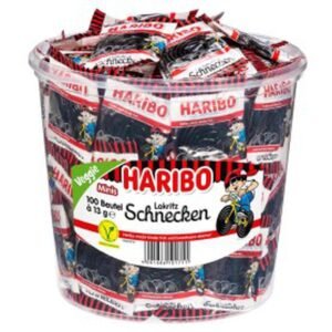 Haribo Liquorice Snails Minis Tub 1.3KG