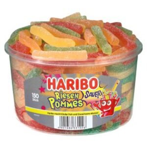 Haribo French Fries Sour Tub 1.2KG
