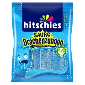 Hitschies Sour Dragon Tongues Blue 125G