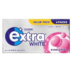 Wrigley's Extra White Bubblemint 5PK 70G