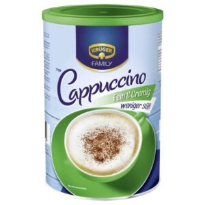 Kruger Family Cappuccino Fine & Creamy Less Sweet Tin 350G