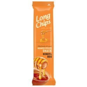 Long Chips Mashed Potato Snack Honey & BBQ 75G