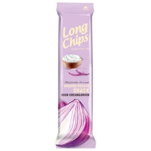 Long Chips Mashed Potato Snack Sour Cream & Onion 75G
