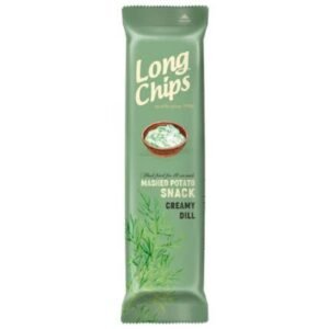 Long Chips Mashed Potato Snack Creamy Dill 75G
