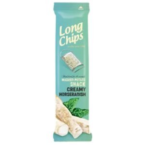 Long Chips Mashed Potato Snack Creamy Horseradish 75G