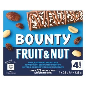 Bounty Triple Treat Fruit & Nut 4PK 128G
