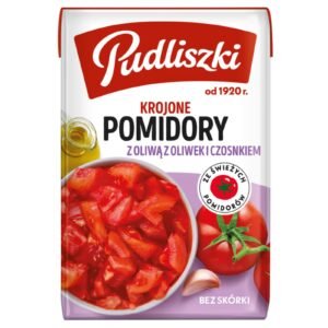 Pudliszki Tomato Sliced With Olive Oil & Garlic 240G