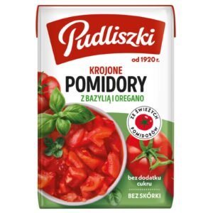 Pudliszki Tomato Sliced Basil & Oregano 240G