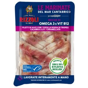 Rizzoli Le Marinate Anchovy Fillets From The Cantabrian Sea Red Onion 60G