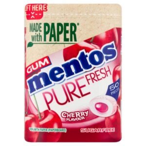 Mentos Pure Fresh Cherry Gum Paper Bottles 100G