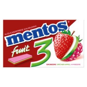 Mentos 3 Fruity Gum 33G