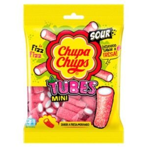Chupa Chups Sour Strawberry Tubes 150G
