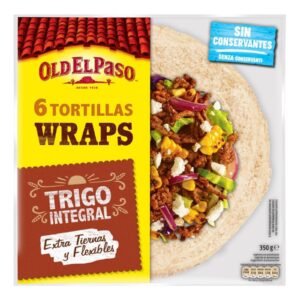 Old El Paso Tortillas Whole Wheat Wraps 350G