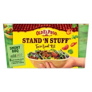 Old El Paso Stand 'N Stuff Taco Boat Kit Smoky BBQ 329G