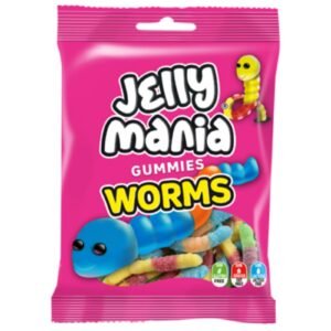 Jelly Mania Gummies Worms 100G
