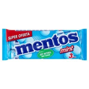 Mentos Mint Chewy Dragees 3PK 114G