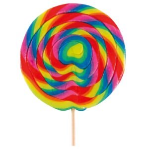 Dr.Sweet Lollipops Spiral Mega Pop Rainbow 200G