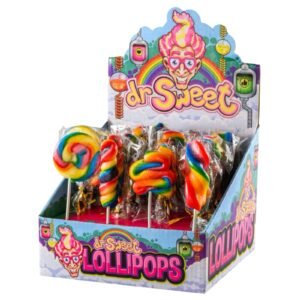 Dr.Sweet Lollipops Assorted Rainbow Pop 17G