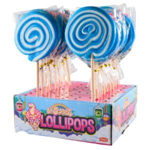 Dr.Sweet Lollipops Spiral Pop Blue 80G