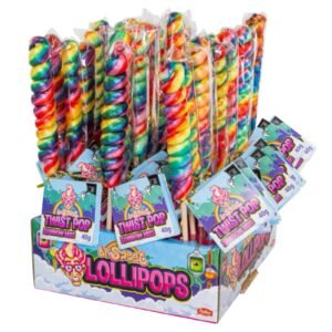 Dr.Sweet Lollipops Mini Twist Pop Rainbow 40G