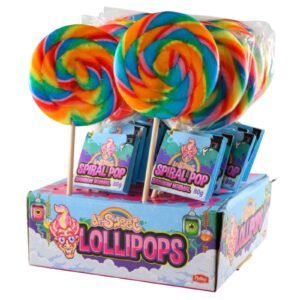 Dr.Sweet Lollipops Spiral Pop Rainbow 80G