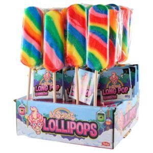 Dr.Sweet Lollipops Long Pop Rainbow 40G
