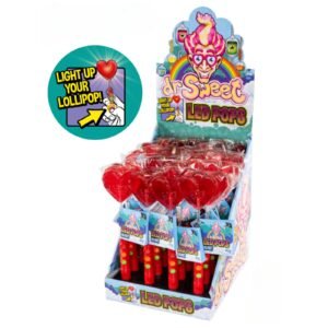Dr.Sweet Lollipops Led Pops Heart Pops 45G