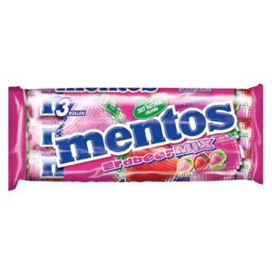 Mentos Strawberry Mix Chewy Dragees 3PK 114G