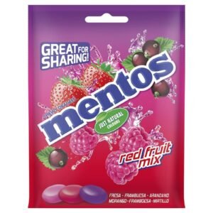 Mentos Red Fruit Mix Chewy Dragees 160G